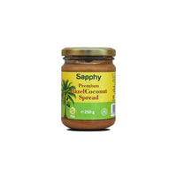 Sapphy Premium HazelCoconut Spread – 250g | Coconut-Infused Hazelnut Spread | Palm Oil-Free